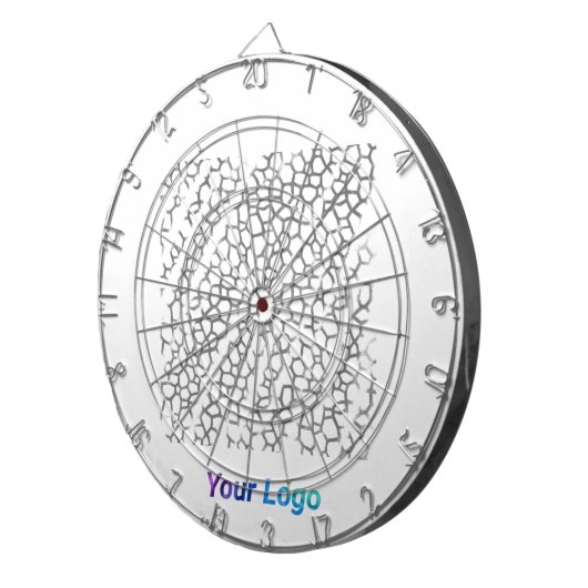 EENVOUDIGE MINIMAAL MODERNE MONOGRAM ELEGANT STIJL DARTBORD (Voorkant Rechts)