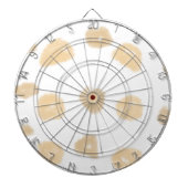 EENVOUDIGE MINIMAAL MODERNE MONOGRAM ELEGANT STIJL DARTBORD (Voorkant)