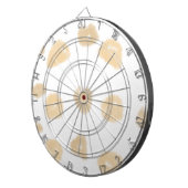 EENVOUDIGE MINIMAAL MODERNE MONOGRAM ELEGANT STIJL DARTBORD (Voorkant Rechts)