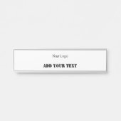 EENVOUDIGE MINIMAAL MODERNE MONOGRAM ELEGANT STIJL DEURBORDJE (Voorkant)