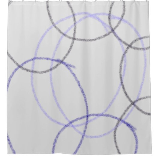 EENVOUDIGE MINIMAAL MODERNE MONOGRAM ELEGANT STIJL DOUCHEGORDIJN (Voorkant)