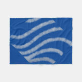 EENVOUDIGE MINIMAAL MODERNE MONOGRAM ELEGANT STIJL FLEECE DEKEN (Voorkant (Horizontaal))