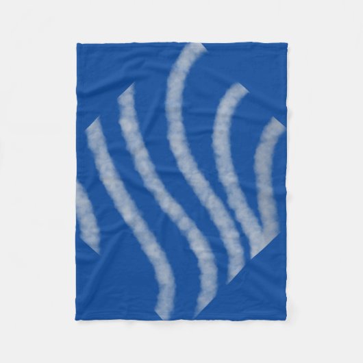 EENVOUDIGE MINIMAAL MODERNE MONOGRAM ELEGANT STIJL FLEECE DEKEN (Voorkant)