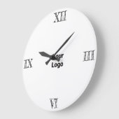 EENVOUDIGE MINIMAAL MODERNE MONOGRAM ELEGANT STIJL GROTE KLOK (Hoek)