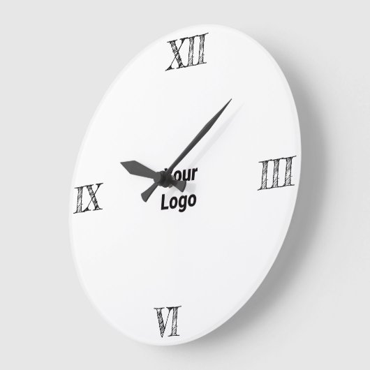 EENVOUDIGE MINIMAAL MODERNE MONOGRAM ELEGANT STIJL GROTE KLOK (Hoek)