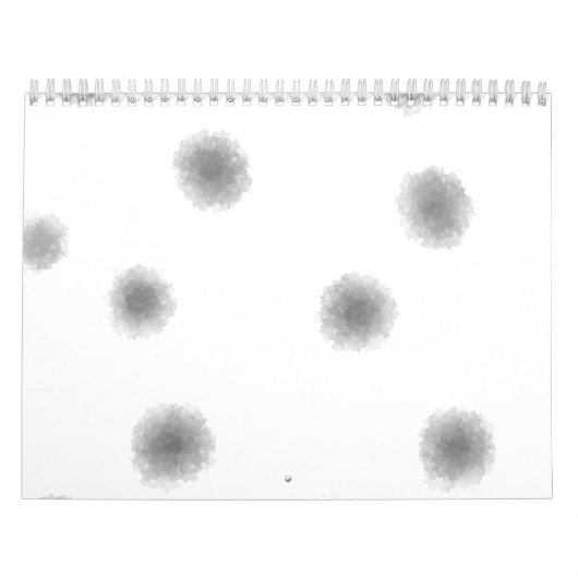 EENVOUDIGE MINIMAAL MODERNE MONOGRAM ELEGANT STIJL KALENDER (Hoes)