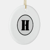 EENVOUDIGE MINIMAAL MODERNE MONOGRAM ELEGANT STIJL KERAMISCH ORNAMENT (Rechts)