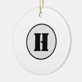 EENVOUDIGE MINIMAAL MODERNE MONOGRAM ELEGANT STIJL KERAMISCH ORNAMENT (Links)