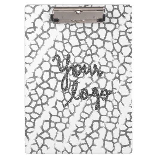 EENVOUDIGE MINIMAAL MODERNE MONOGRAM ELEGANT STIJL KLEMBORD (Voorkant)