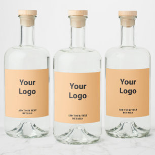 EENVOUDIGE MINIMAAL MODERNE MONOGRAM ELEGANT STIJL LIKEURFLES ETIKET