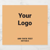 EENVOUDIGE MINIMAAL MODERNE MONOGRAM ELEGANT STIJL LIKEURFLES ETIKET (Enkel label)