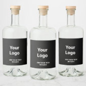 EENVOUDIGE MINIMAAL MODERNE MONOGRAM ELEGANT STIJL LIKEURFLES ETIKET (Flessen)