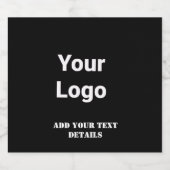 EENVOUDIGE MINIMAAL MODERNE MONOGRAM ELEGANT STIJL LIKEURFLES ETIKET (Enkel label)