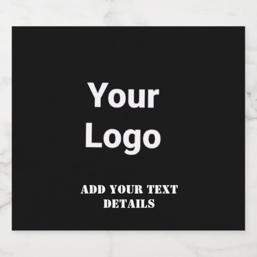 EENVOUDIGE MINIMAAL MODERNE MONOGRAM ELEGANT STIJL LIKEURFLES ETIKET (Enkel label)