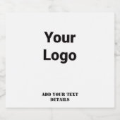 EENVOUDIGE MINIMAAL MODERNE MONOGRAM ELEGANT STIJL LIKEURFLES ETIKET (Enkel label)