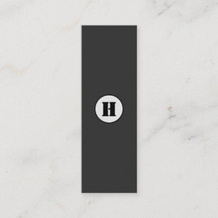 EENVOUDIGE MINIMAAL MODERNE MONOGRAM ELEGANT STIJL MINI VISITEKAARTJE