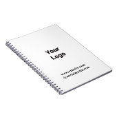 EENVOUDIGE MINIMAAL MODERNE MONOGRAM ELEGANT STIJL NOTITIEBOEK (Rechterzijde)