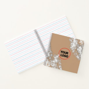 EENVOUDIGE MINIMAAL MODERNE MONOGRAM ELEGANT STIJL NOTITIEBOEK