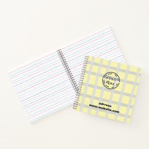 EENVOUDIGE MINIMAAL MODERNE MONOGRAM ELEGANT STIJL NOTITIEBOEK