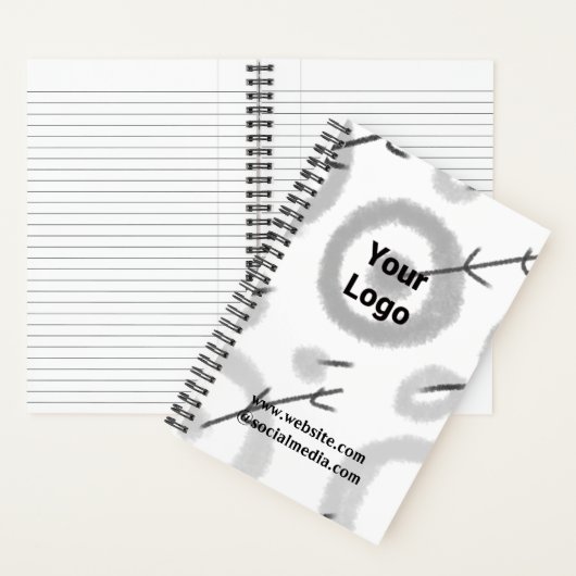 EENVOUDIGE MINIMAAL MODERNE MONOGRAM ELEGANT STIJL NOTITIEBOEK (Binnen)