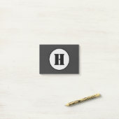 EENVOUDIGE MINIMAAL MODERNE MONOGRAM ELEGANT STIJL POST-IT® NOTES (Op bureau)