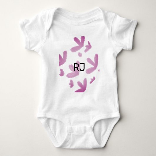EENVOUDIGE MINIMAAL MODERNE MONOGRAM ELEGANT STIJL ROMPER (Voorkant)