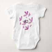 EENVOUDIGE MINIMAAL MODERNE MONOGRAM ELEGANT STIJL ROMPER (Achterkant)