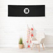 EENVOUDIGE MINIMAAL MODERNE MONOGRAM ELEGANT STIJL SPANDOEK (Insitu)