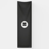 EENVOUDIGE MINIMAAL MODERNE MONOGRAM ELEGANT STIJL SPANDOEK (Verticaal)
