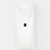 EENVOUDIGE MINIMAAL MODERNE MONOGRAM ELEGANT STIJL SPANDOEK (Verticaal)