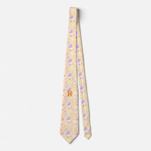 EENVOUDIGE MINIMAAL MODERNE MONOGRAM ELEGANT STIJL STROPDAS (Voorkant)