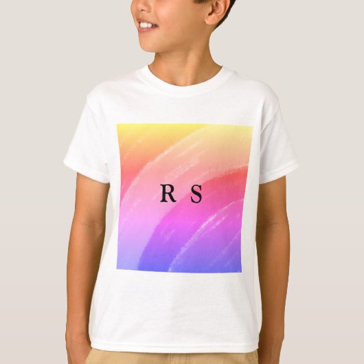 EENVOUDIGE MINIMAAL MODERNE MONOGRAM ELEGANT STIJL T-SHIRT (Voorkant)