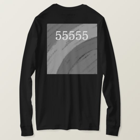 EENVOUDIGE MINIMAAL MODERNE MONOGRAM ELEGANT STIJL T-SHIRT (Design achterkant)