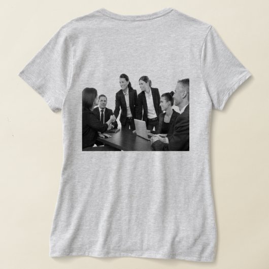 EENVOUDIGE MINIMAAL MODERNE MONOGRAM ELEGANT STIJL T-SHIRT (Laag Achter)