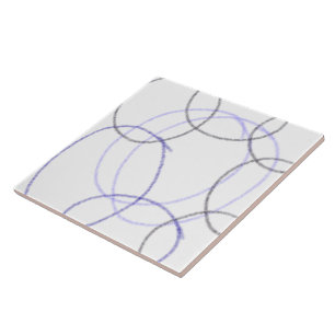 EENVOUDIGE MINIMAAL MODERNE MONOGRAM ELEGANT STIJL TEGELTJE