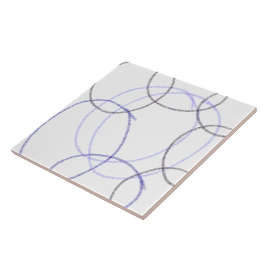 EENVOUDIGE MINIMAAL MODERNE MONOGRAM ELEGANT STIJL TEGELTJE (Zijkant)