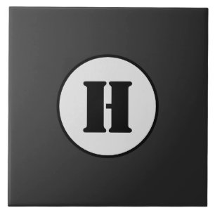 EENVOUDIGE MINIMAAL MODERNE MONOGRAM ELEGANT STIJL TEGELTJE