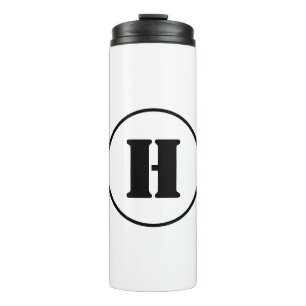 EENVOUDIGE MINIMAAL MODERNE MONOGRAM ELEGANT STIJL THERMOSBEKER