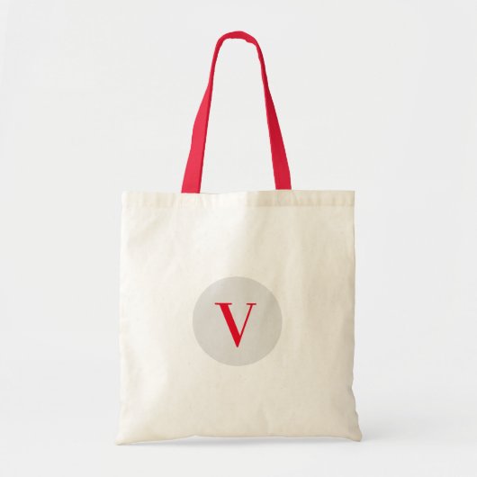 EENVOUDIGE MINIMAAL MODERNE MONOGRAM ELEGANT STIJL TOTE BAG (Voorkant)