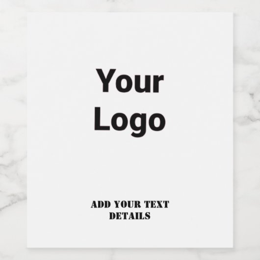 EENVOUDIGE MINIMAAL MODERNE MONOGRAM ELEGANT STIJL WIJN ETIKET (Enkel label)