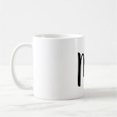 EENVOUDIGE MINIMAAL MONOGRAM ELEGANT SLEUTELHANGER KOFFIEMOK (Links)