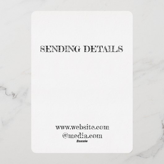 EENVOUDIGE MINIMAAL ONTWERPKaarten Folie Feestdagenkaart (Achterkant)