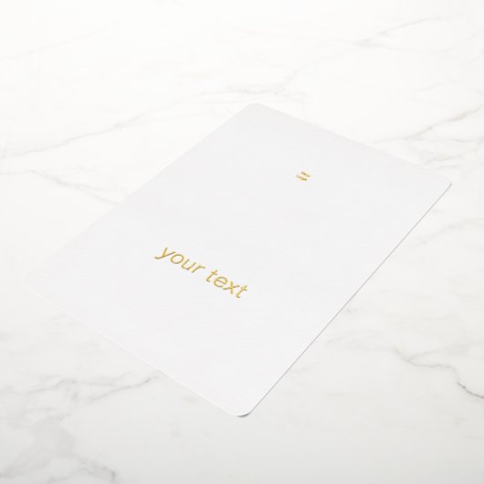 EENVOUDIGE MINIMAAL ONTWERPKaarten Folie Feestdagenkaart (Gedraaid)