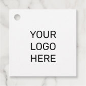 EENVOUDIGE MINIMAAL TEKSTSTIJL BUSINESS LOGO FOLIE BEDANKJES LABELS (Voorkant)