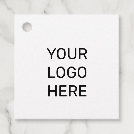 EENVOUDIGE MINIMAAL TEKSTSTIJL BUSINESS LOGO FOLIE BEDANKJES LABELS (Voorkant)