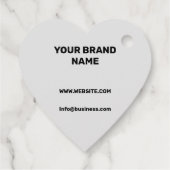 EENVOUDIGE MINIMAAL TEKSTSTIJL BUSINESS LOGO FOLIE BEDANKJES LABELS (Achterkant)