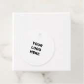 EENVOUDIGE MINIMAAL TEKSTSTIJL BUSINESS LOGO FOLIE BEDANKJES LABELS (In situ)