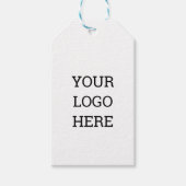 EENVOUDIGE MINIMAAL TEKSTSTIJL BUSINESS LOGO FOLIE CADEAULABEL (Voorkant)