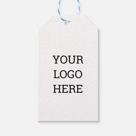 EENVOUDIGE MINIMAAL TEKSTSTIJL BUSINESS LOGO FOLIE CADEAULABEL (Voorkant)