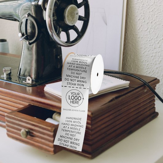 Eenvoudige Minimal Add Logo Kleding Labels Satijnen Lint